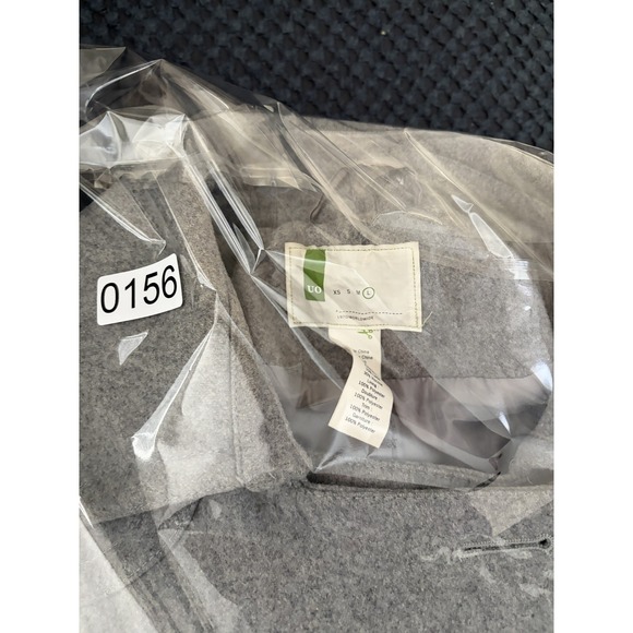 Urban Outfitters UO Gray Wool Blend Bomber Pea Coat Jacket Large 1970/WORLDWIDE - Picture 5 of 5